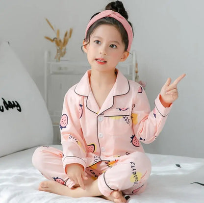 Sping Autumn Baby Girls Clothes Pajamas Sets Boy Pyjamas Kids Homewear