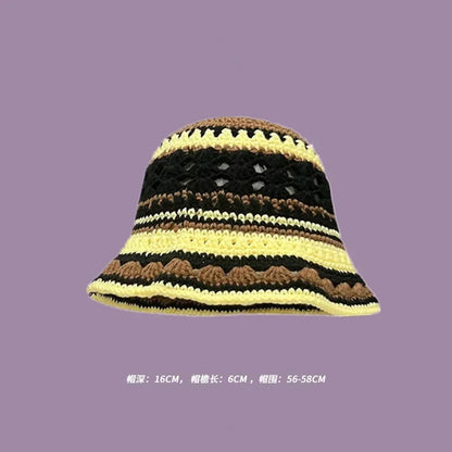 Handmade Knitted Bucket  Hat