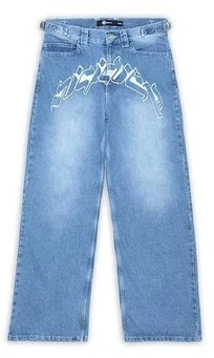 Y2k Women’s Jeans Hip Hop Wide Leg Straight Baggy Jeans Women MAN