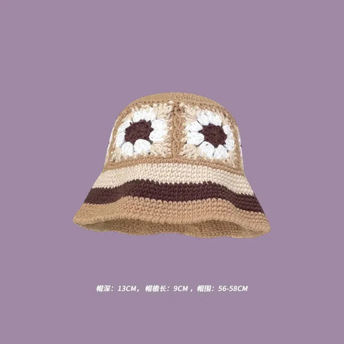 Handmade Knitted Bucket  Hat