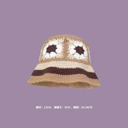 Handmade Knitted Bucket  Hat