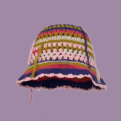 Handmade Knitted Bucket  Hat