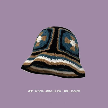 Handmade Knitted Bucket  Hat