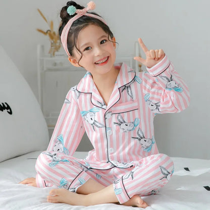 Sping Autumn Baby Girls Clothes Pajamas Sets Boy Pyjamas Kids Homewear