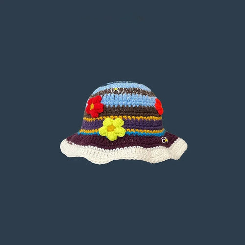 Handmade Knitted Bucket  Hat