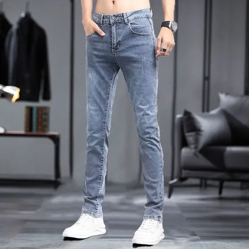 New 2023 Korean Street Harajuku Stretch Denim Jeans S Clothing Luxury