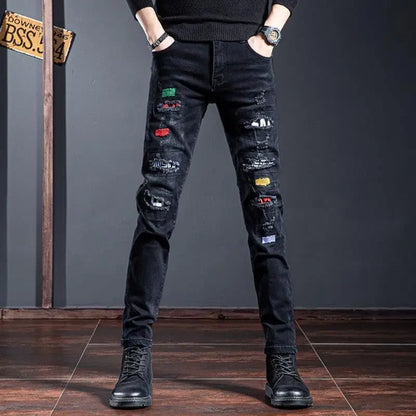 Torn Slim Fit Men&