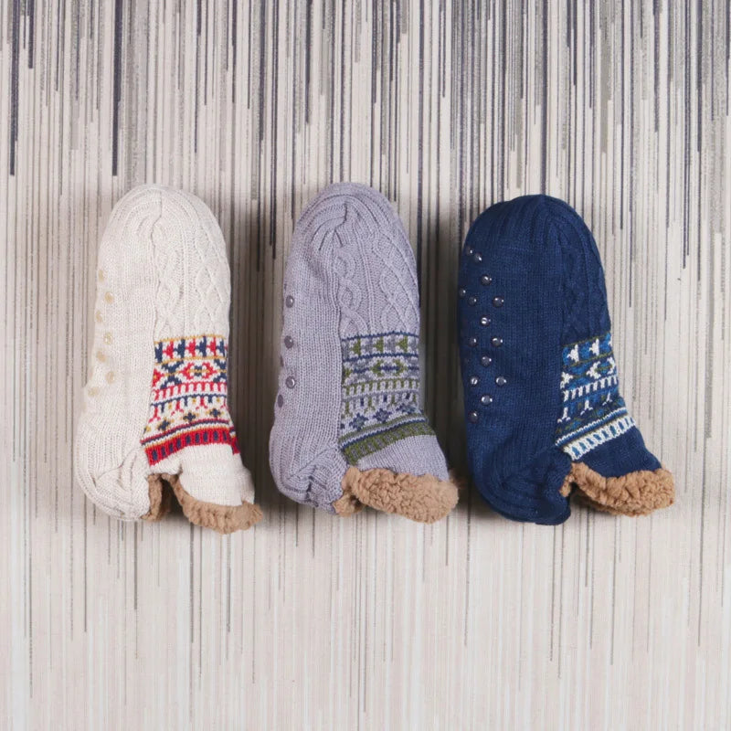 Fall and Winter Floor Socks Home Warm Women Men Socks Snow Socks Sleep