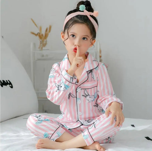 Sping Autumn Baby Girls Clothes Pajamas Sets Boy Pyjamas Kids Homewear