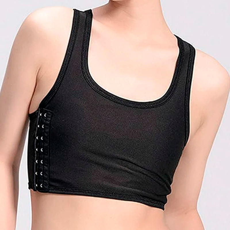 Flat Breast Binder Tomboy Underwear Women Seamless Summer Short Vest