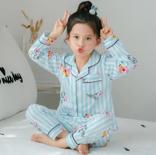 Sping Autumn Baby Girls Clothes Pajamas Sets Boy Pyjamas Kids Homewear