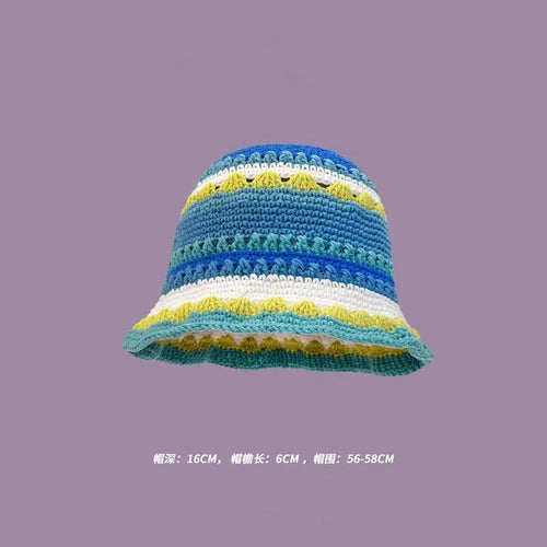 Handmade Knitted Bucket  Hat