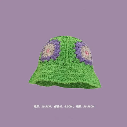 Handmade Knitted Bucket  Hat