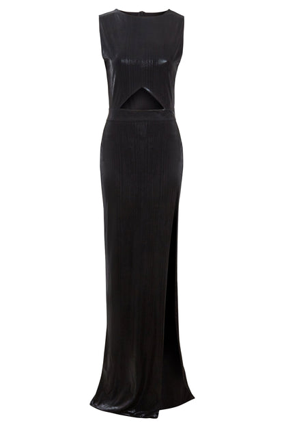 Black Cut Out Maxi Dress