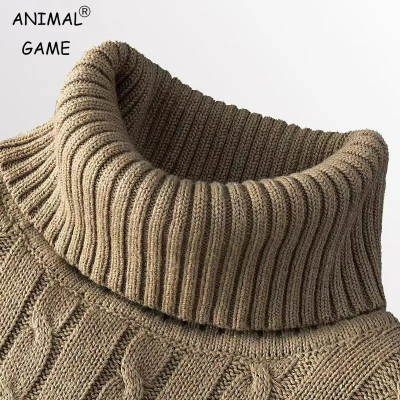 New Turtleneck Sweater Casual Men&