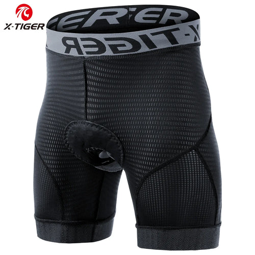 X-TIGER Cycling Underwear 5D Gel Pad Breathable Non-Slip Men Bike