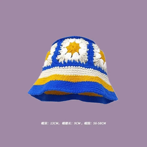 Handmade Knitted Bucket  Hat