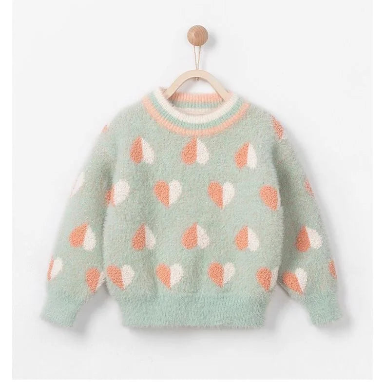 Girls pullover sweater 2024 new knitwear girls fashion children&