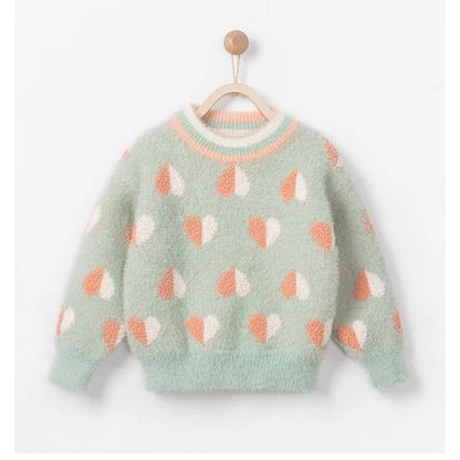 Girls pullover sweater 2024 new knitwear girls fashion children&