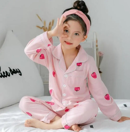 Sping Autumn Baby Girls Clothes Pajamas Sets Boy Pyjamas Kids Homewear