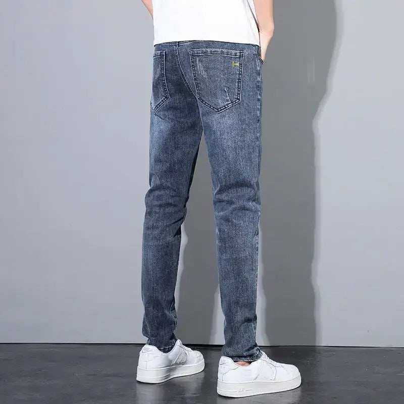 New 2023 Korean Street Harajuku Stretch Denim Jeans S Clothing Luxury