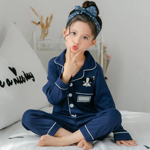 Sping Autumn Baby Girls Clothes Pajamas Sets Boy Pyjamas Kids Homewear