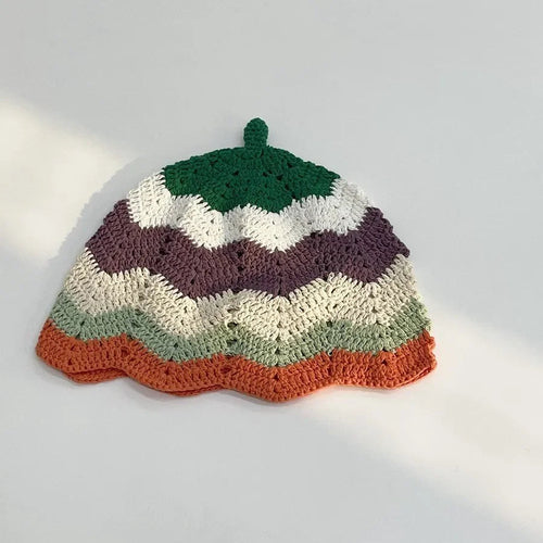 Handmade Knitted Bucket  Hat