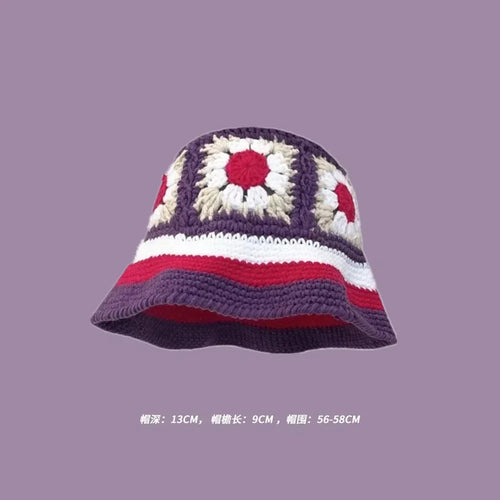 Handmade Knitted Bucket  Hat