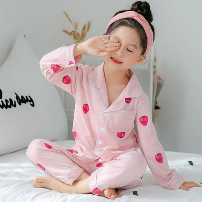 Sping Autumn Baby Girls Clothes Pajamas Sets Boy Pyjamas Kids Homewear