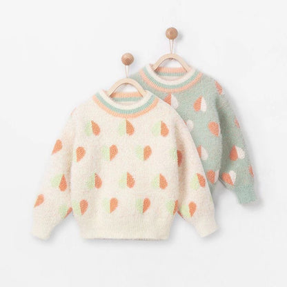 Girls pullover sweater 2024 new knitwear girls fashion children&