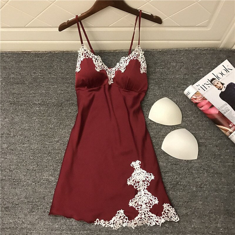 Summer Women Nightgowns Sexy Backless Nightdress