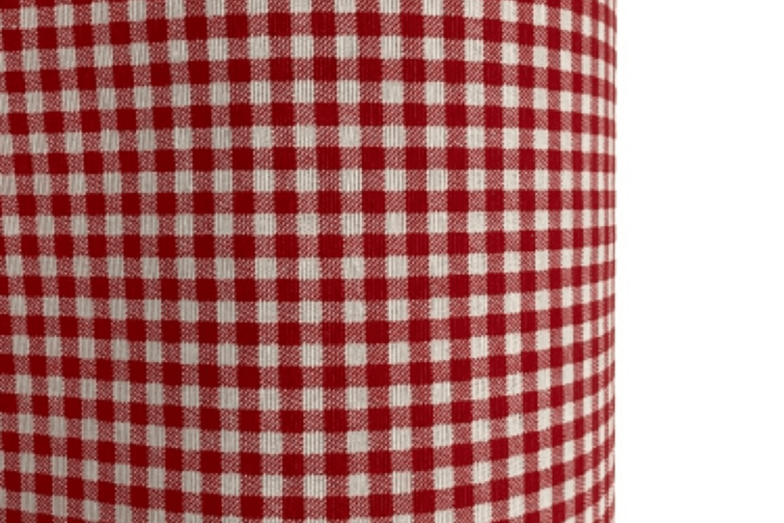 TELA AL CORTE TEJIDO VICHY ROJO