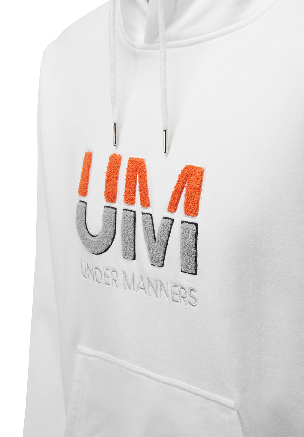 Cotton Unisex Hoodie With UM Chenille Logo