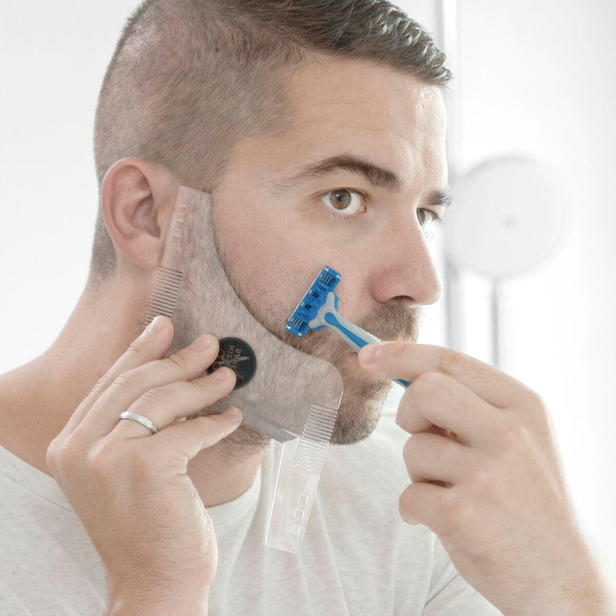 Hipster Barber Beard Template for Shaving InnovaGoods