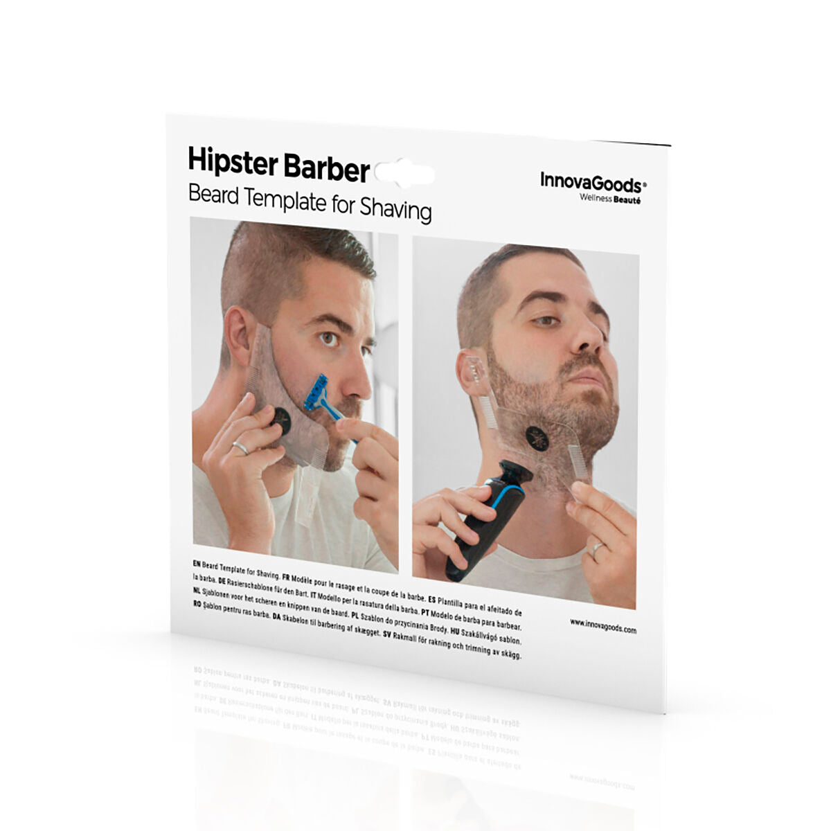 Hipster Barber Beard Template for Shaving InnovaGoods