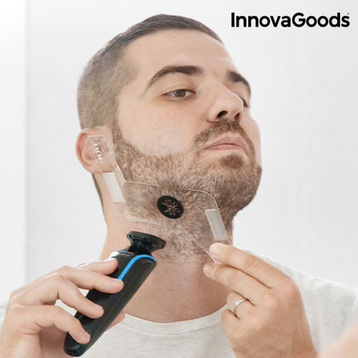 Hipster Barber Beard Template for Shaving InnovaGoods