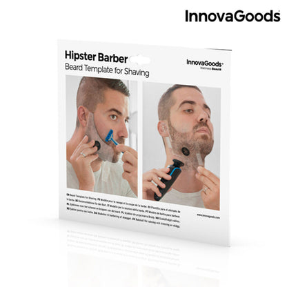 Hipster Barber Beard Template for Shaving InnovaGoods