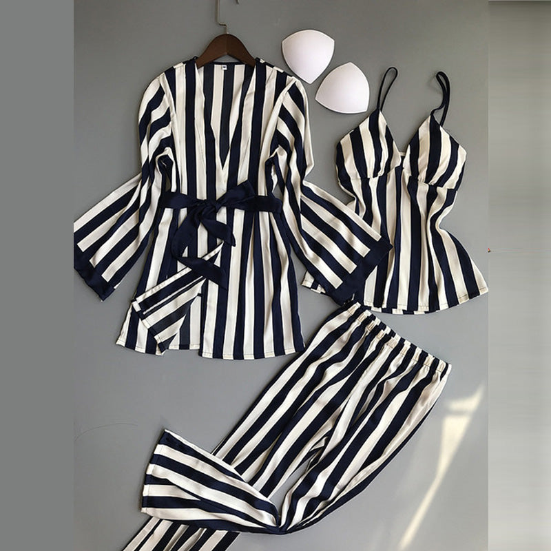 Women Pajamas Sets 3 Pieces Fashion Spaghetti