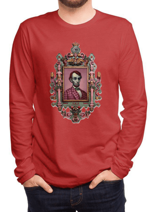 Abraham Lincoln Portrait Full Sleeves T-shirt