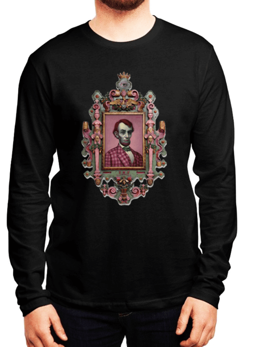 Abraham Lincoln Portrait Full Sleeves T-shirt