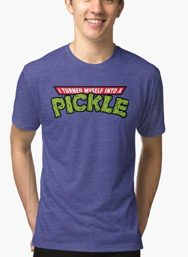 Turned into a Pickle Purple T-shirt