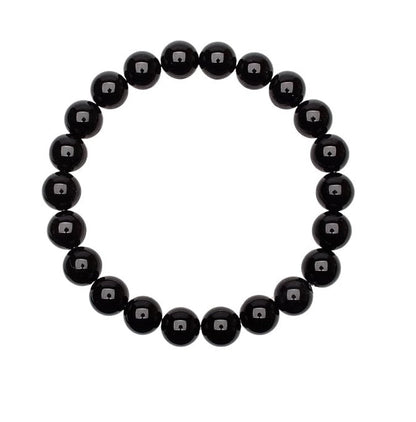 Bracelet Onyx Noir &quot;Protection contre les énergies négatives&quot; 8mm