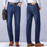 Loose Straight Casual Work Jeans For Men - RADA LONDON