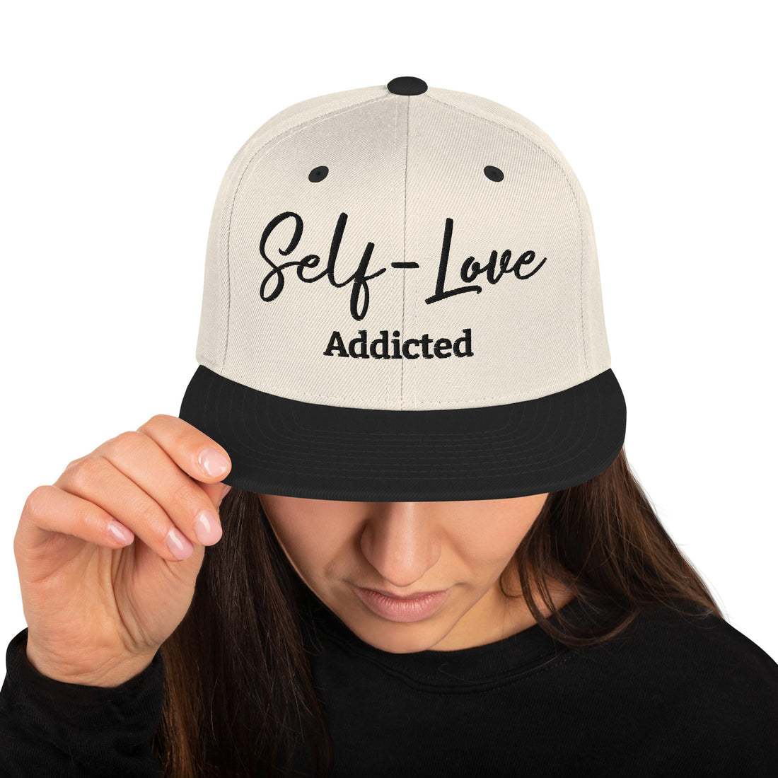 Self Love Addicted Snapback Hat with Embroidery