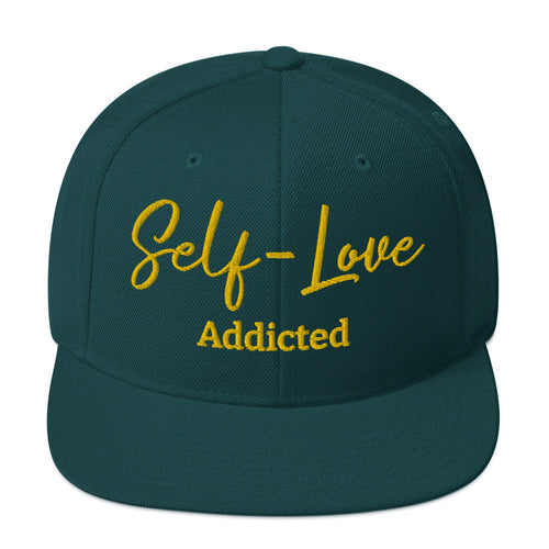 Self Love Addicted Snapback Hat with Embroidery