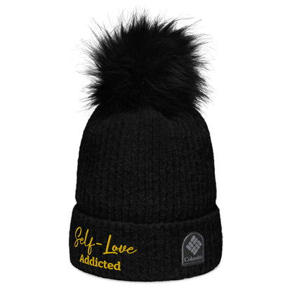 Winter Hats -  Self Love - Columbia pom-pom beanie with Embroidery