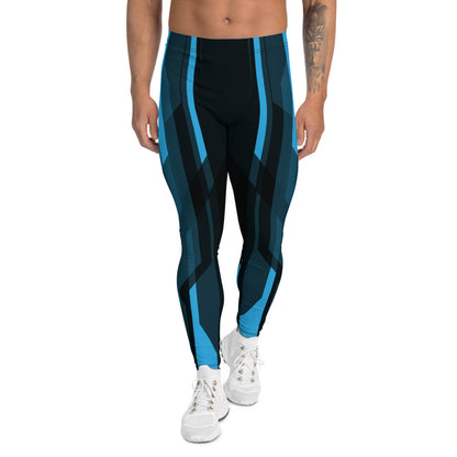 Blue Tron Inspired Leggings for Men