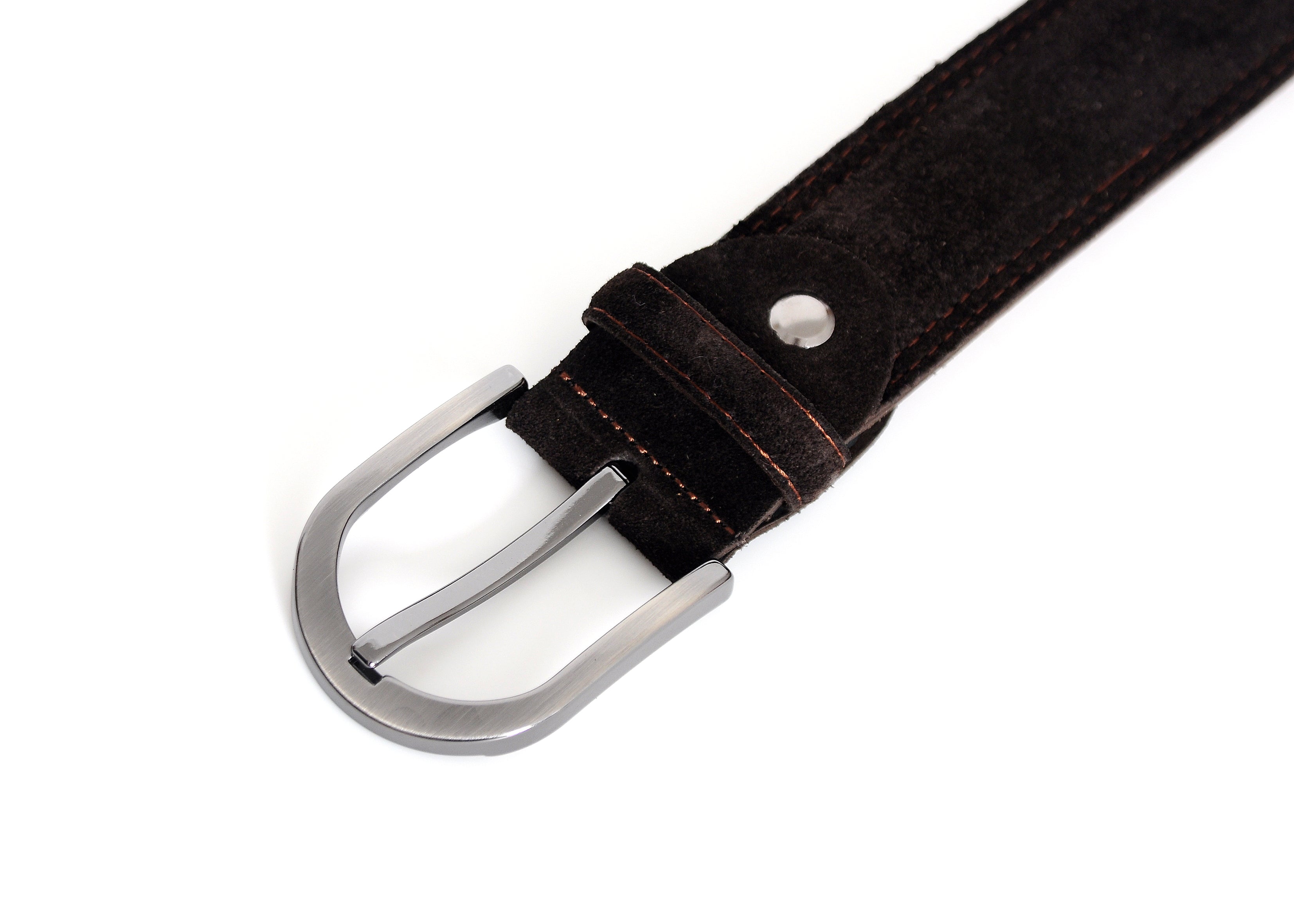 Sagrada Dark Brown Suede Belt