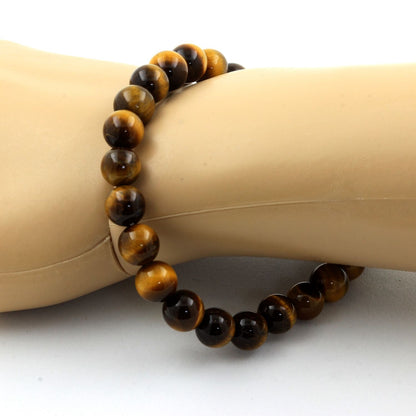 Tiger Eye Bracelet 8 mm Beads.