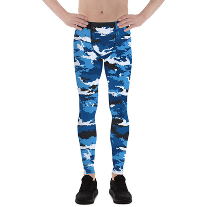 Blue Camo Leggings for Men